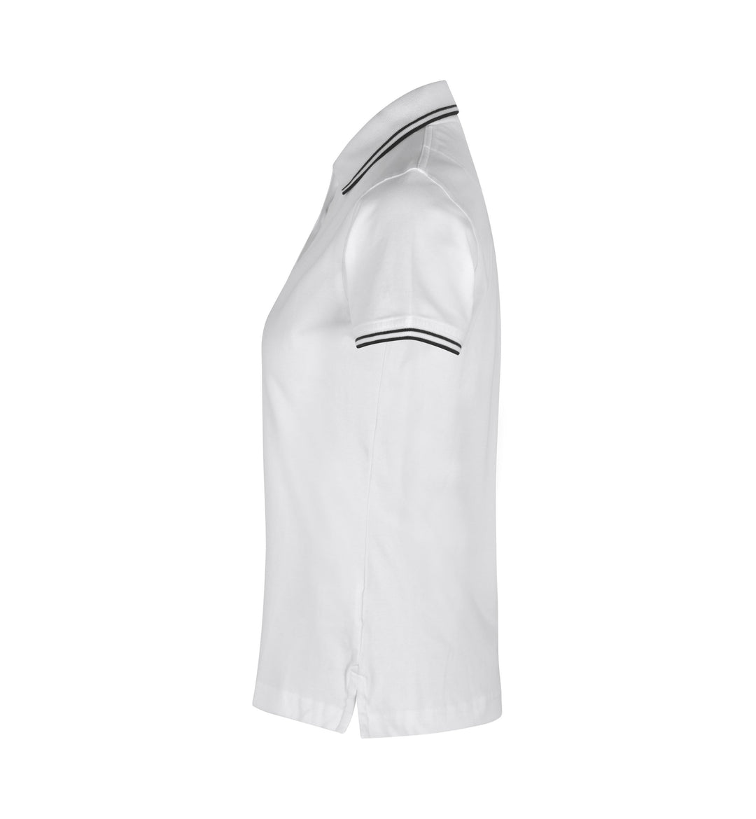 Kontrast poloshirt | stretch | dame
