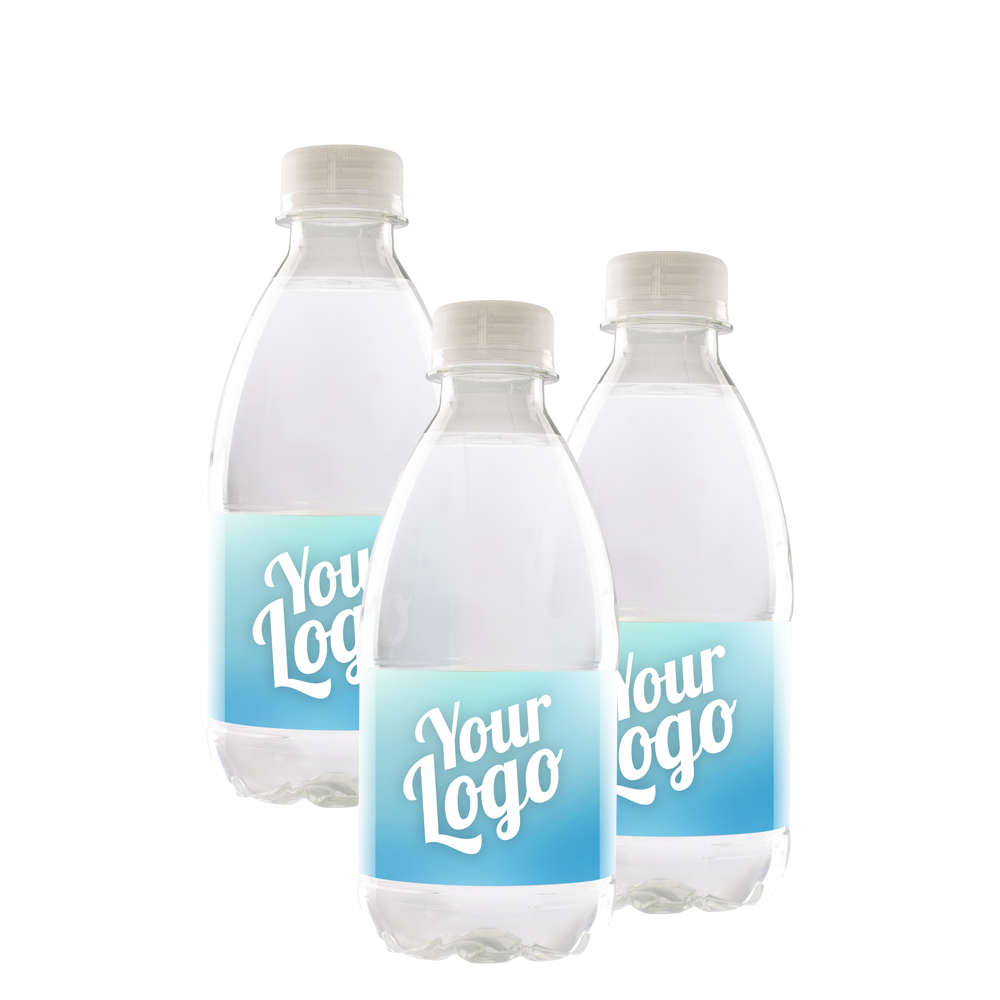 Brand 33 cl still med logo