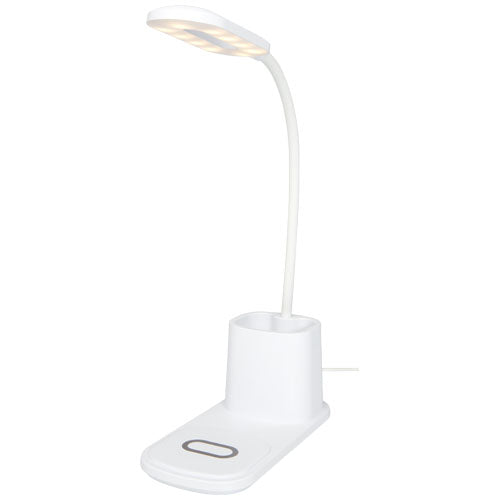Bright bordlampe og organizer med trådløs oplader