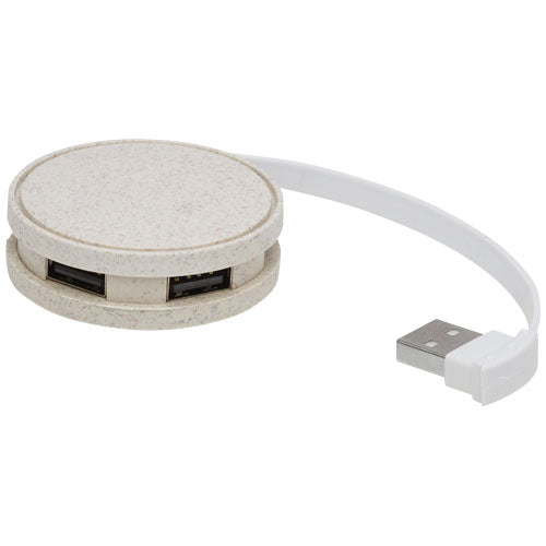 Kenzu USB hub i hvedestrå