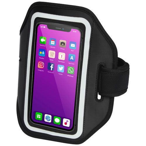 Haile reflekterende smartphone-armbånd med transparent cover