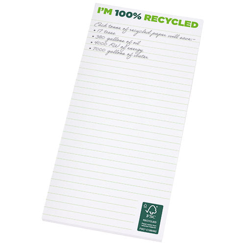 Desk-Mate® 1/3 A4 notesblok genbrugspapir