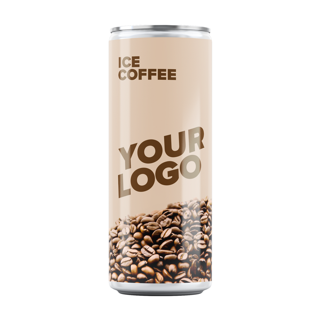 Iskaffe med logo