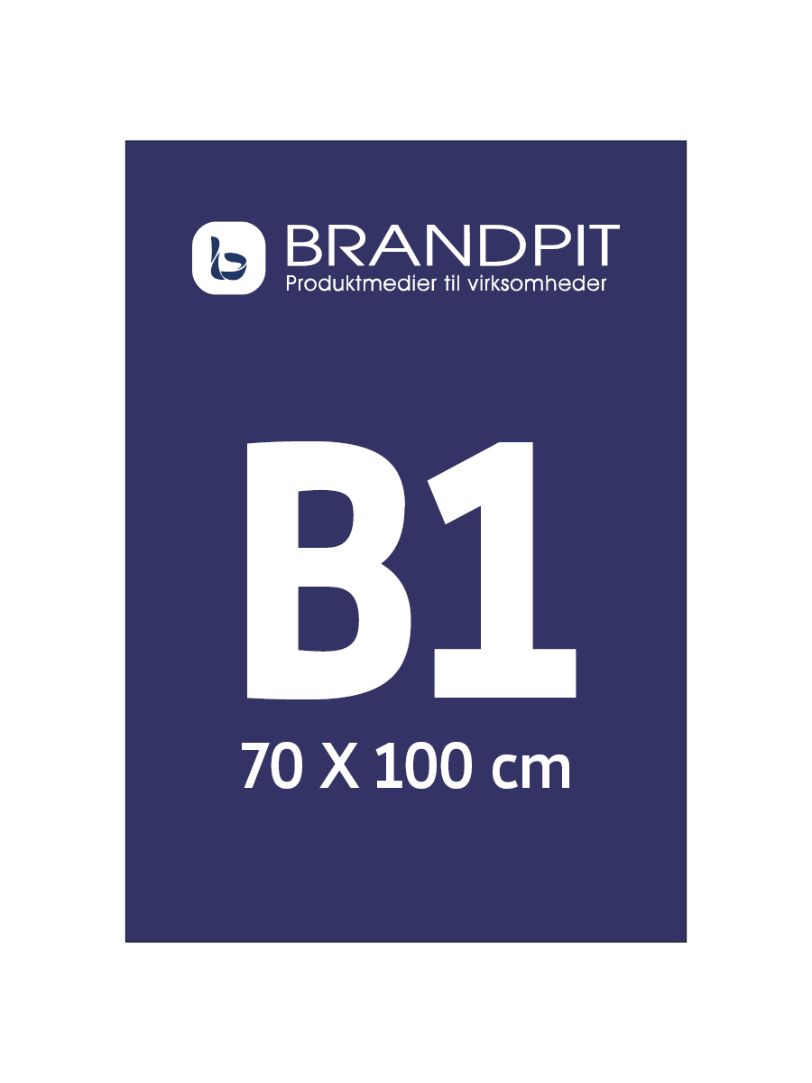 B1 plakater (70x100 cm.)
