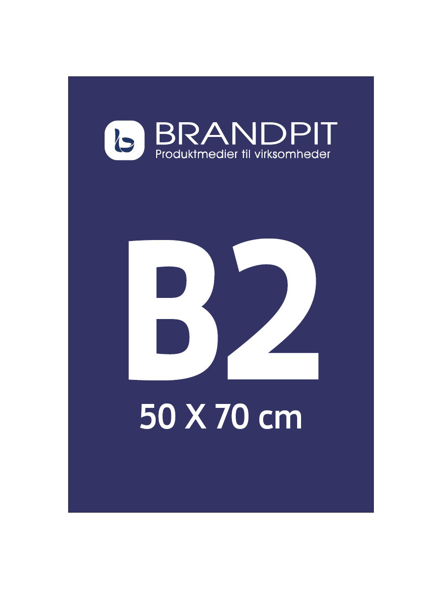 B2 plakater (50x70 cm.)