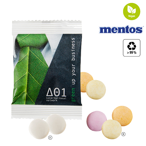 Mentos Duo i papir pose