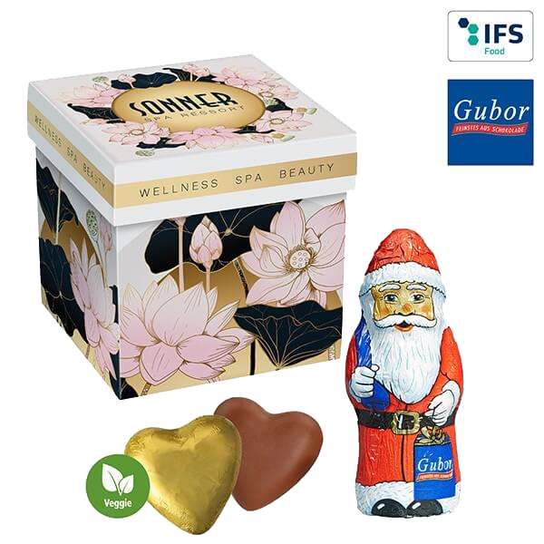 Meeting Star med Chokolade hjerter & julemand