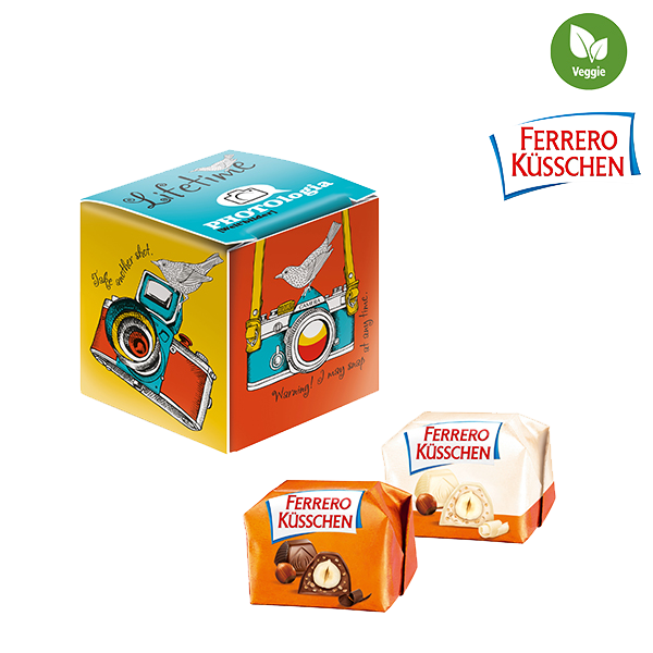 Mini Promo-Cube med Ferrero Küsschen