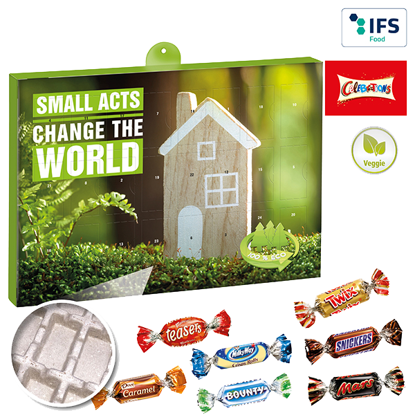 Premium Julekalender Eco BUSINESS med Celebrations®