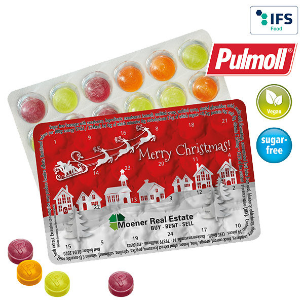 Verdens mindste julekalender BUSINESS med Pulmoll Pastiller