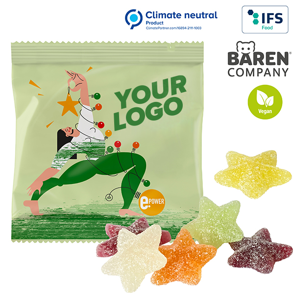 Vegansk X-Mas Frugt Vingummi, komposterbar