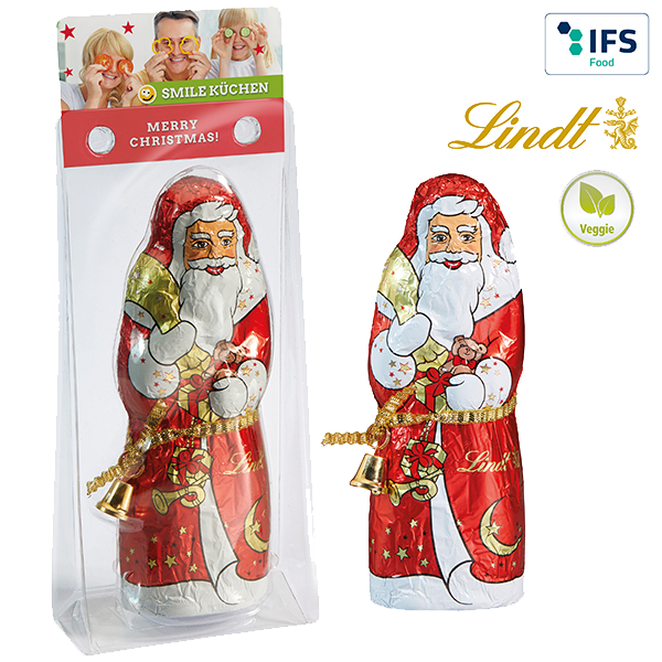 Lindt & Sprüngli Julemand i plast indpakning