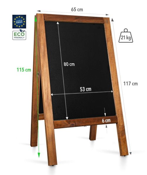 A-skilt Premium outdoor Kridttavle