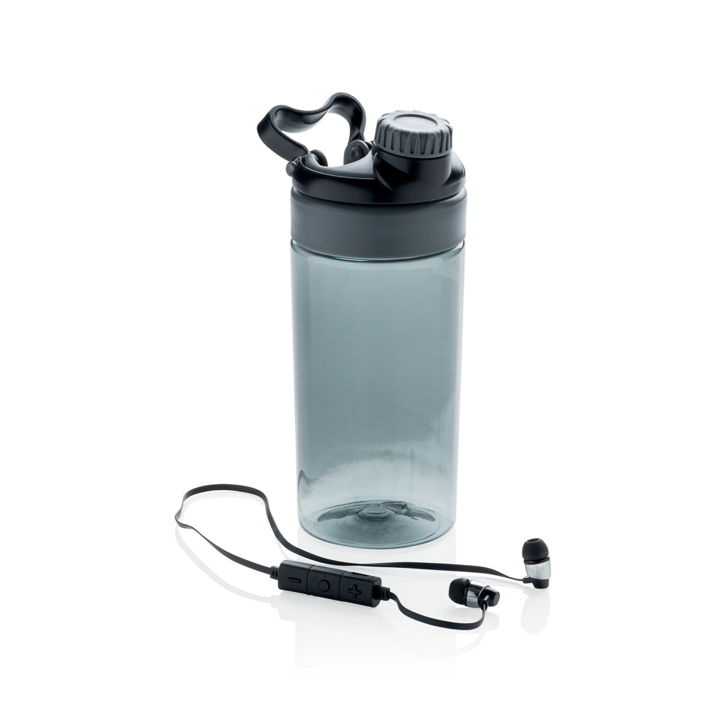 Leakproof flaske med trådløs øretelefoner