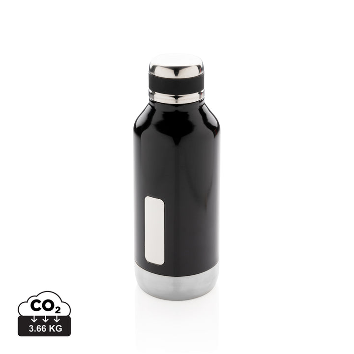 Leakproof vakuum flaske med logo plade