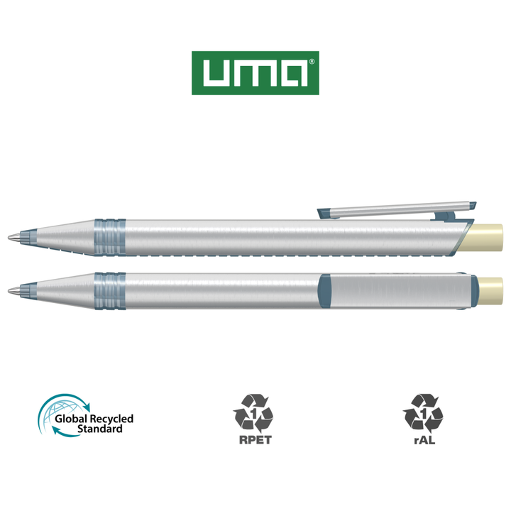 RECYCLED PET PEN ALUMA transparent