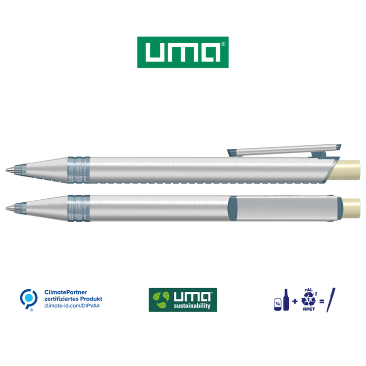 RECYCLED PET PEN ALUMA transparent