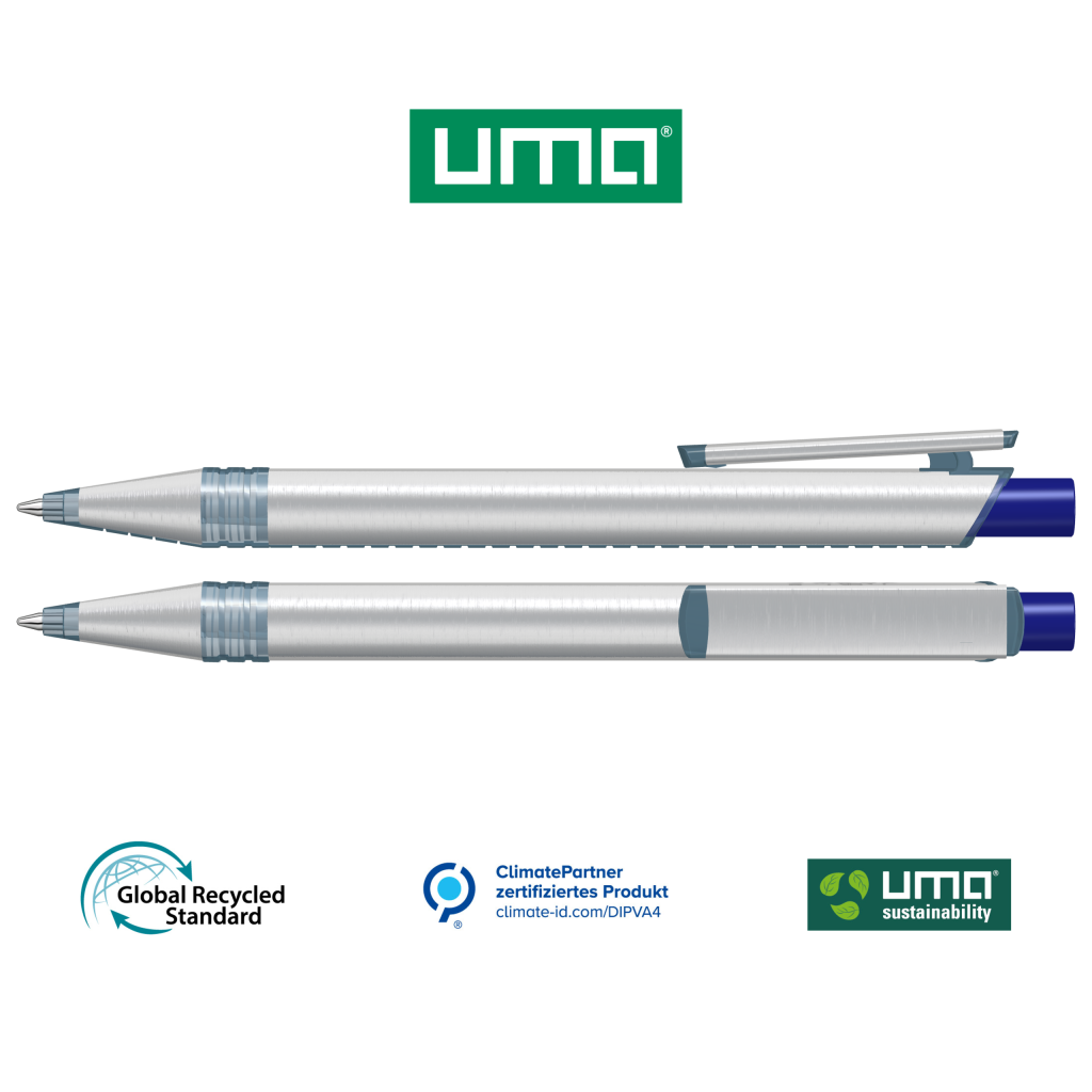 RECYCLED PET PEN ALUMA transparent