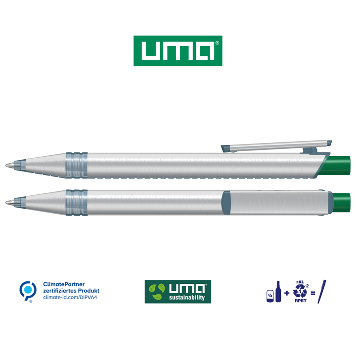 RECYCLED PET PEN ALUMA transparent