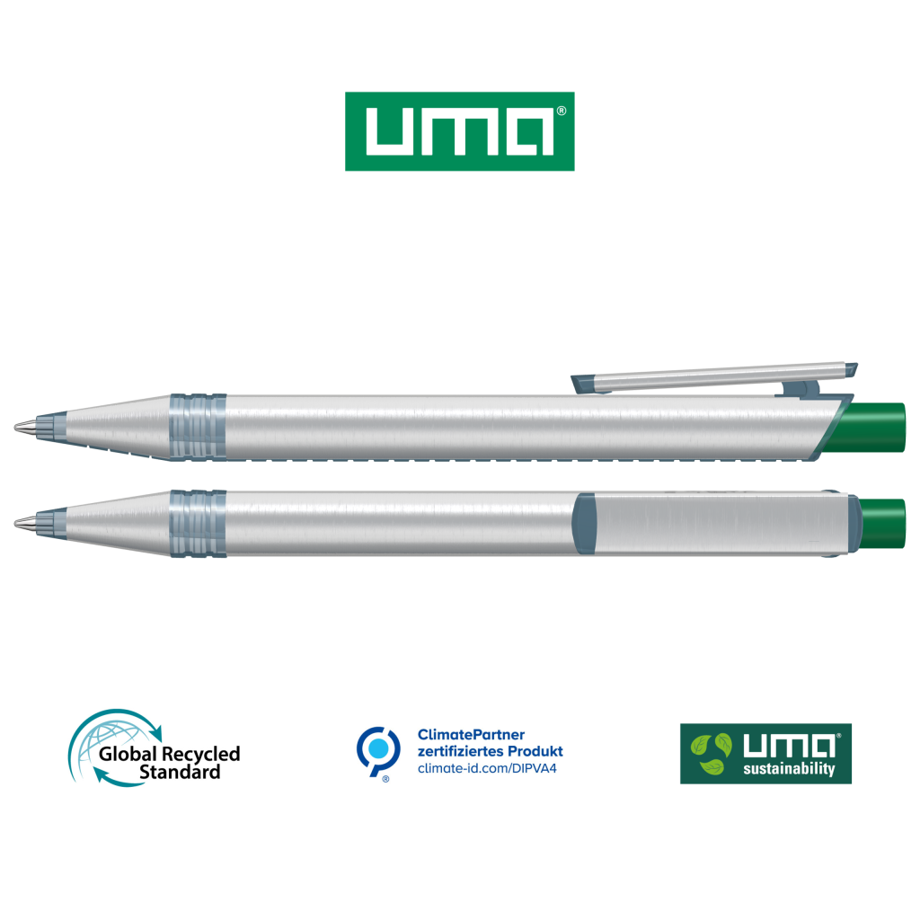 RECYCLED PET PEN ALUMA transparent