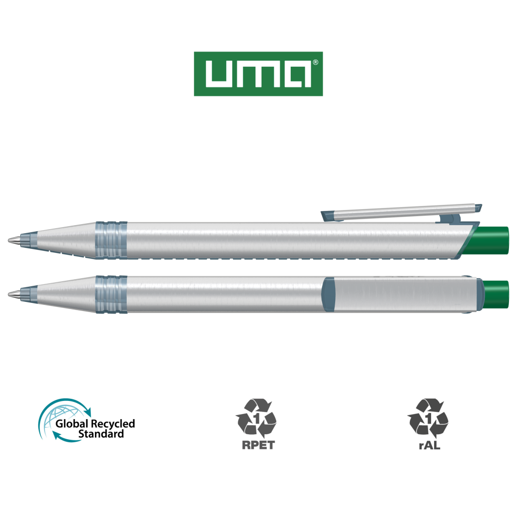 RECYCLED PET PEN ALUMA transparent