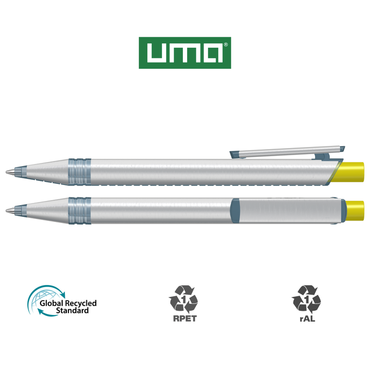 RECYCLED PET PEN ALUMA transparent