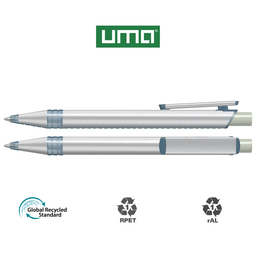 RECYCLED PET PEN ALUMA transparent