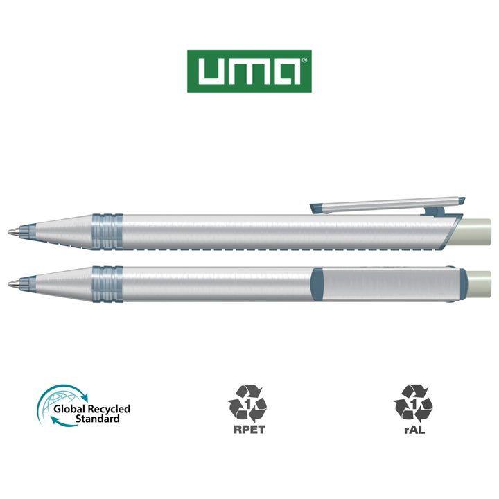 RECYCLED PET PEN ALUMA transparent