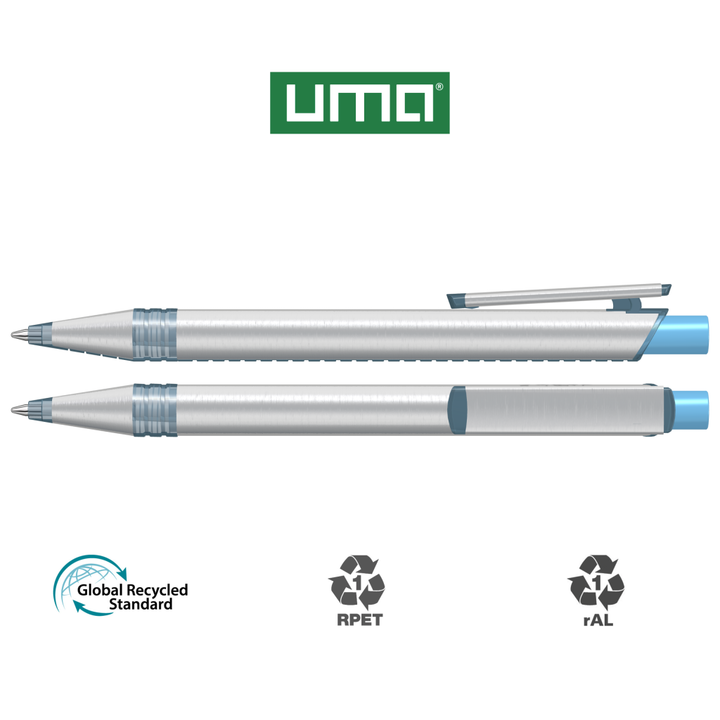 RECYCLED PET PEN ALUMA transparent