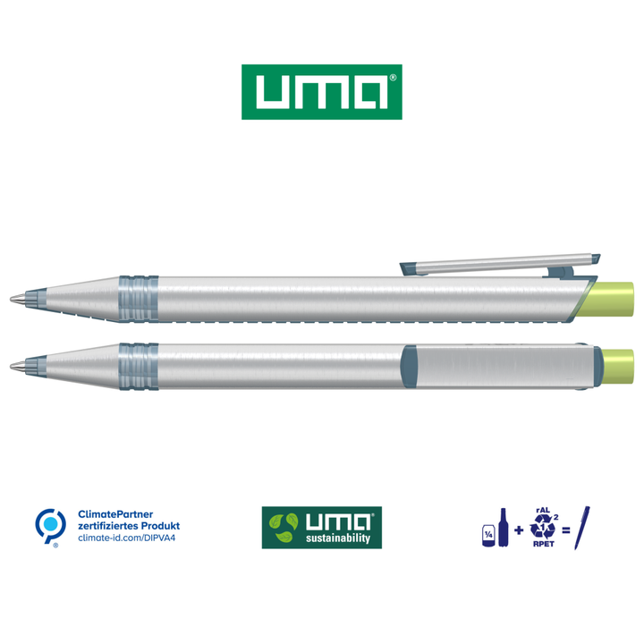 RECYCLED PET PEN ALUMA transparent