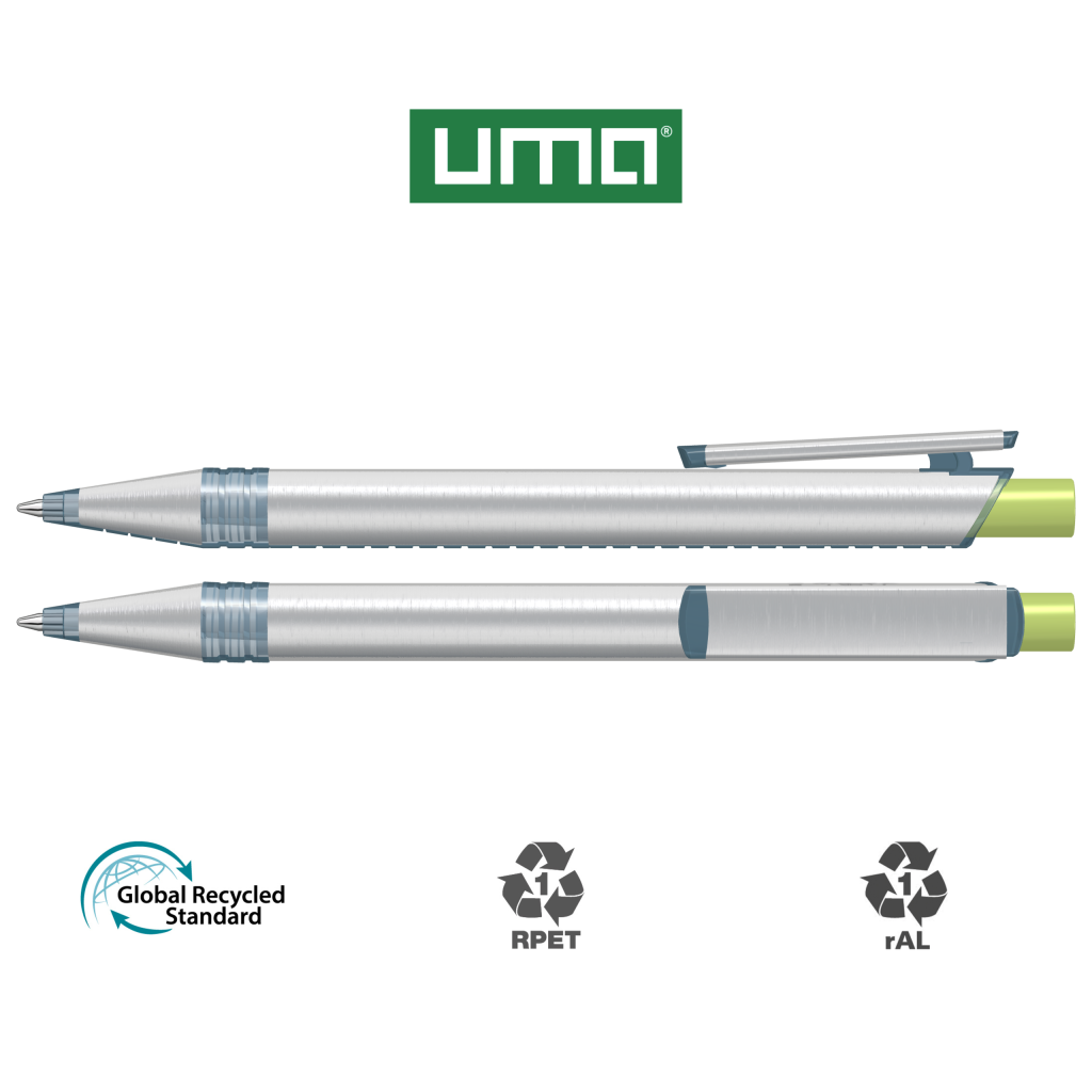 RECYCLED PET PEN ALUMA transparent