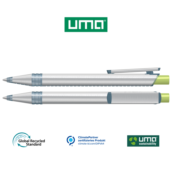 RECYCLED PET PEN ALUMA transparent