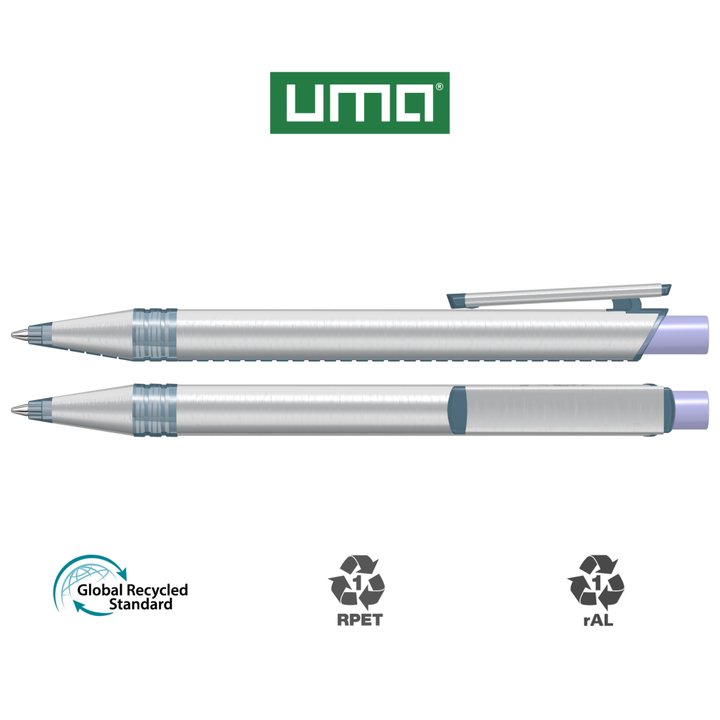 RECYCLED PET PEN ALUMA transparent