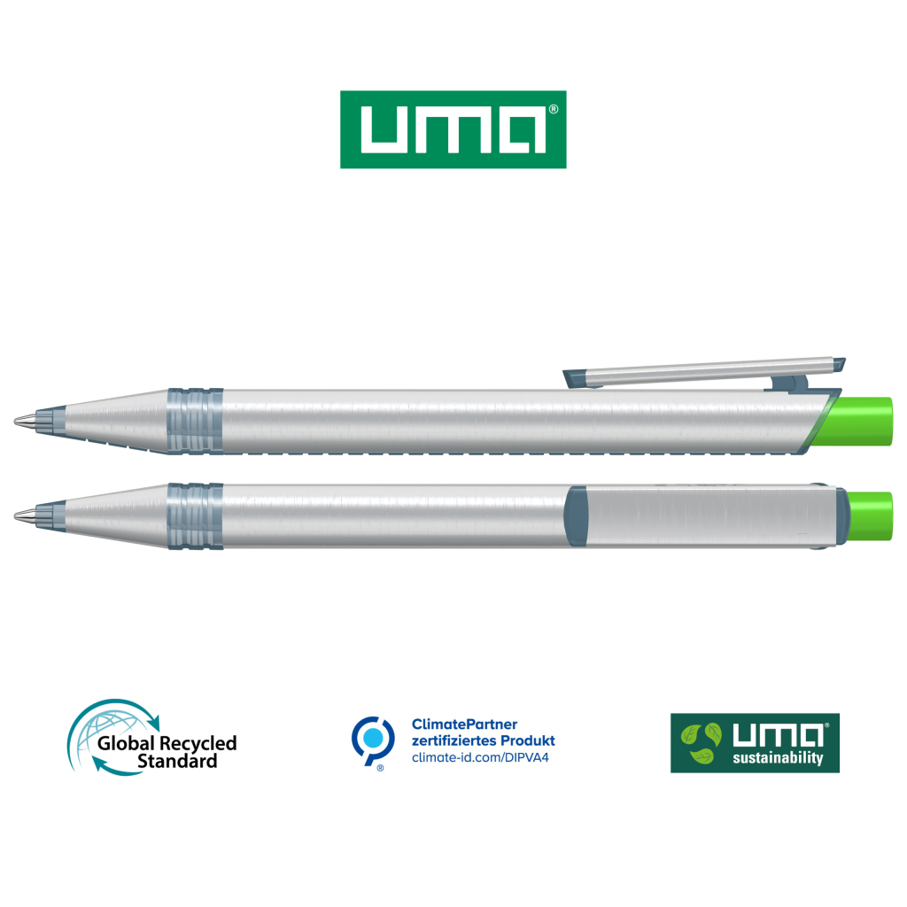 RECYCLED PET PEN ALUMA transparent