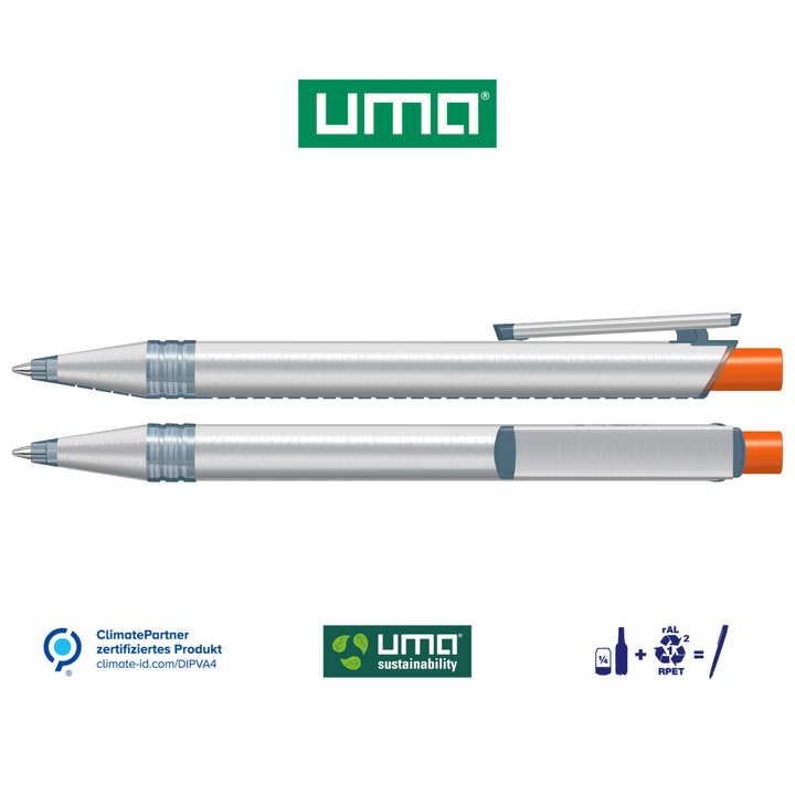 RECYCLED PET PEN ALUMA transparent