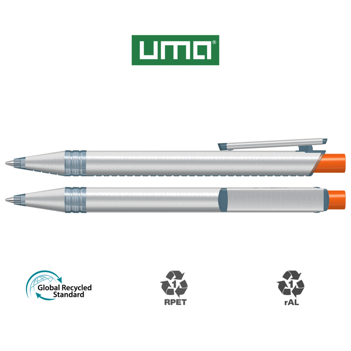 RECYCLED PET PEN ALUMA transparent