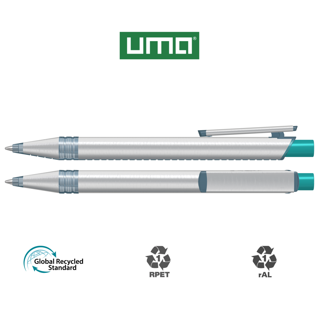 RECYCLED PET PEN ALUMA transparent