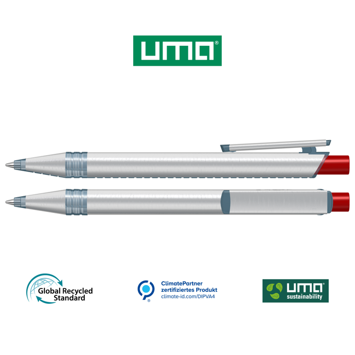 RECYCLED PET PEN ALUMA transparent