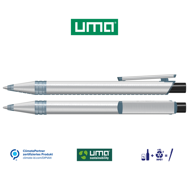 RECYCLED PET PEN ALUMA transparent