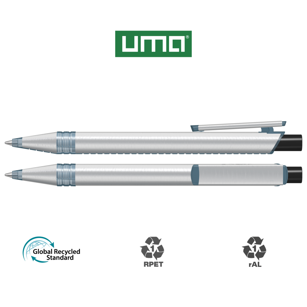 RECYCLED PET PEN ALUMA transparent