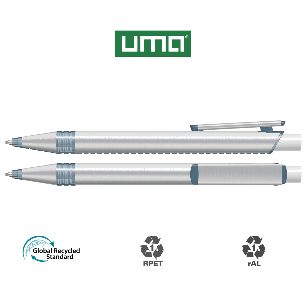 RECYCLED PET PEN ALUMA transparent