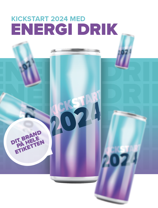 Energidrik (sukker) med logo