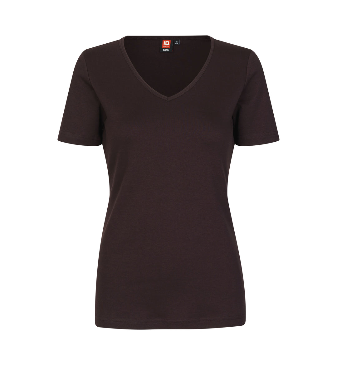 Interlock T-shirt | v-hals | dame
