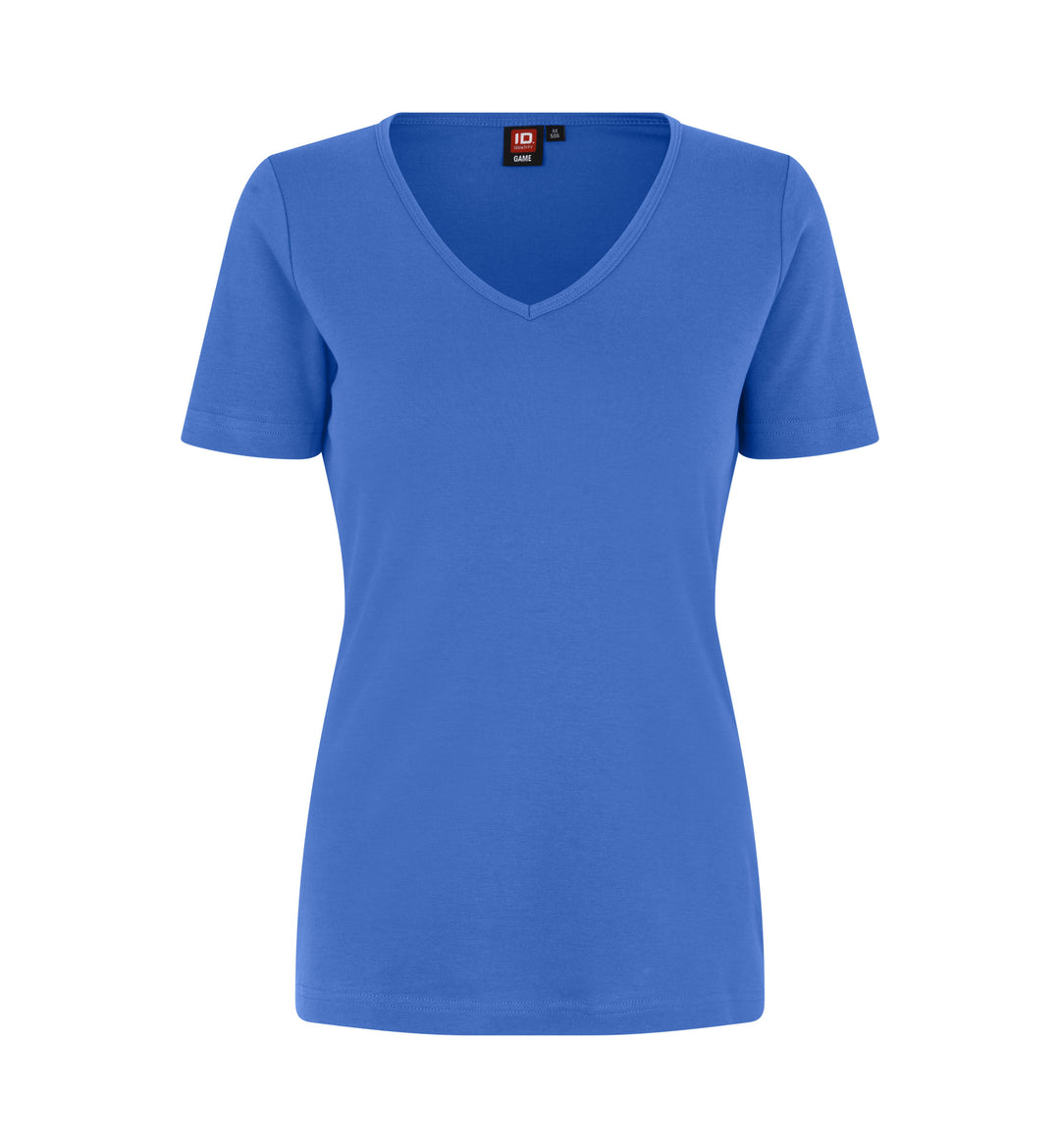 Interlock T-shirt | v-hals | dame
