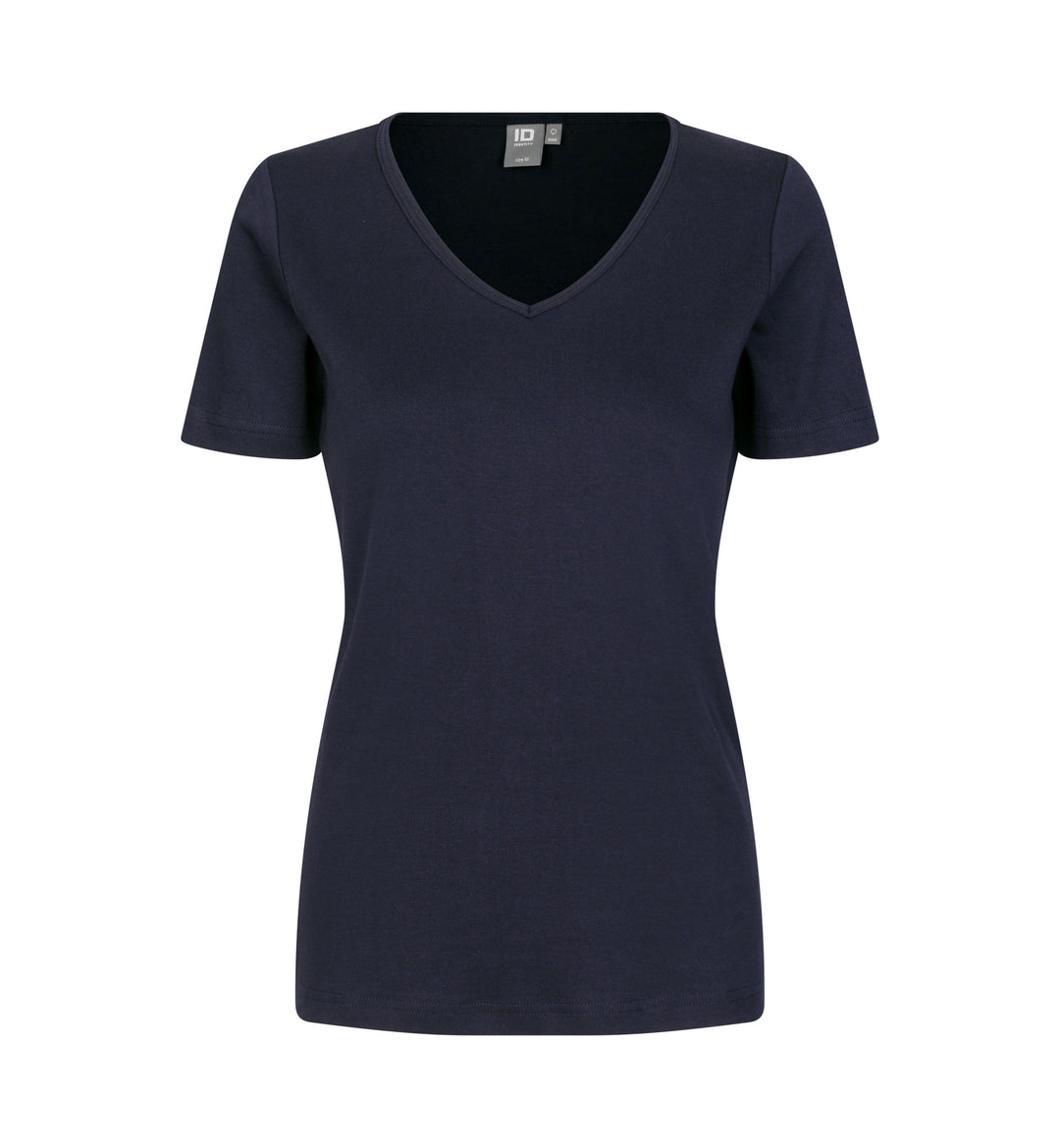 Interlock T-shirt | v-hals | dame