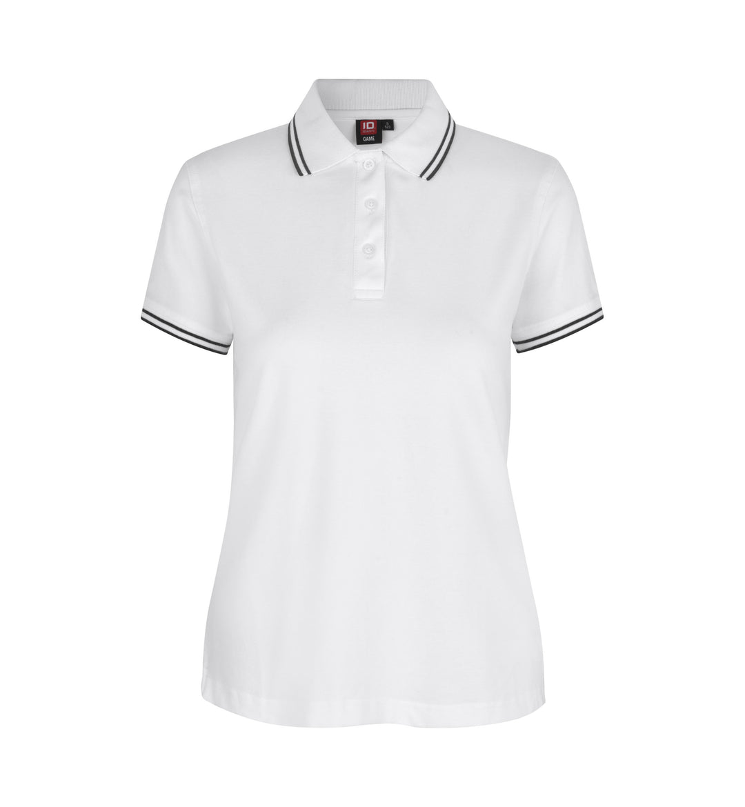 Kontrast poloshirt | stretch | dame