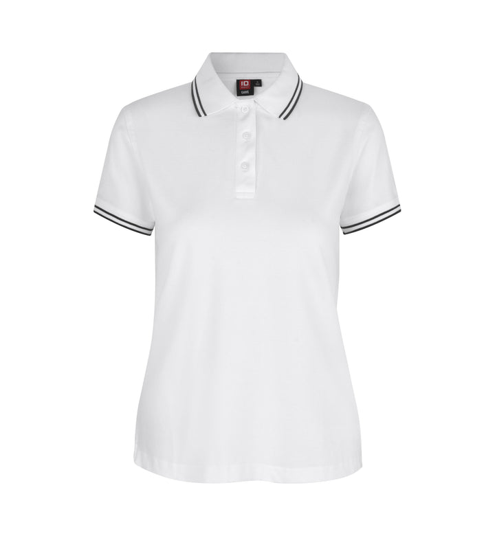 Kontrast poloshirt | stretch | dame