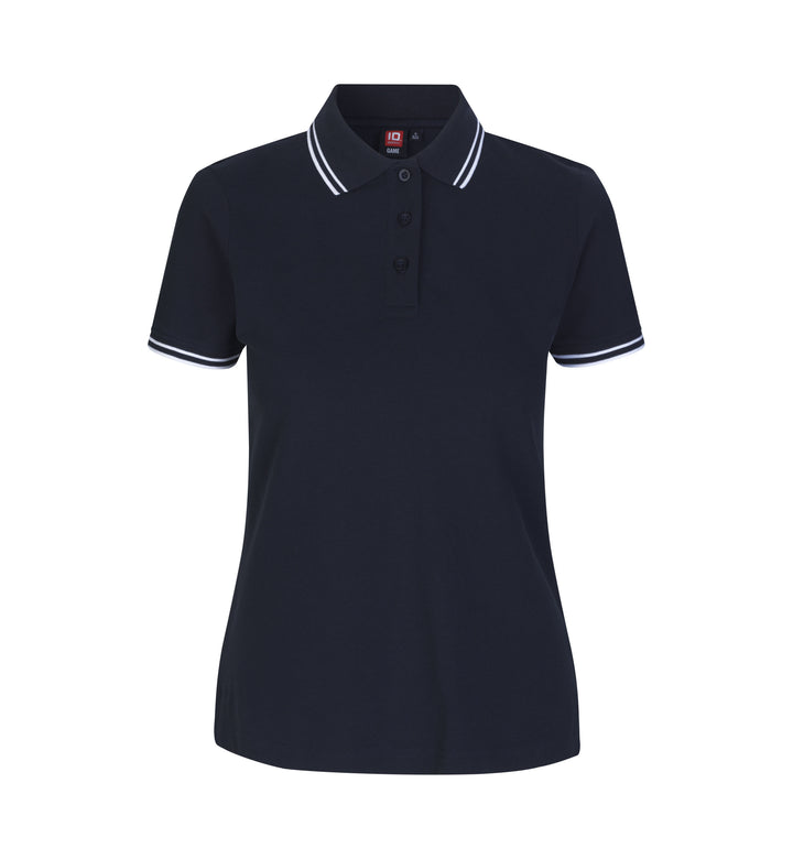 Kontrast poloshirt | stretch | dame
