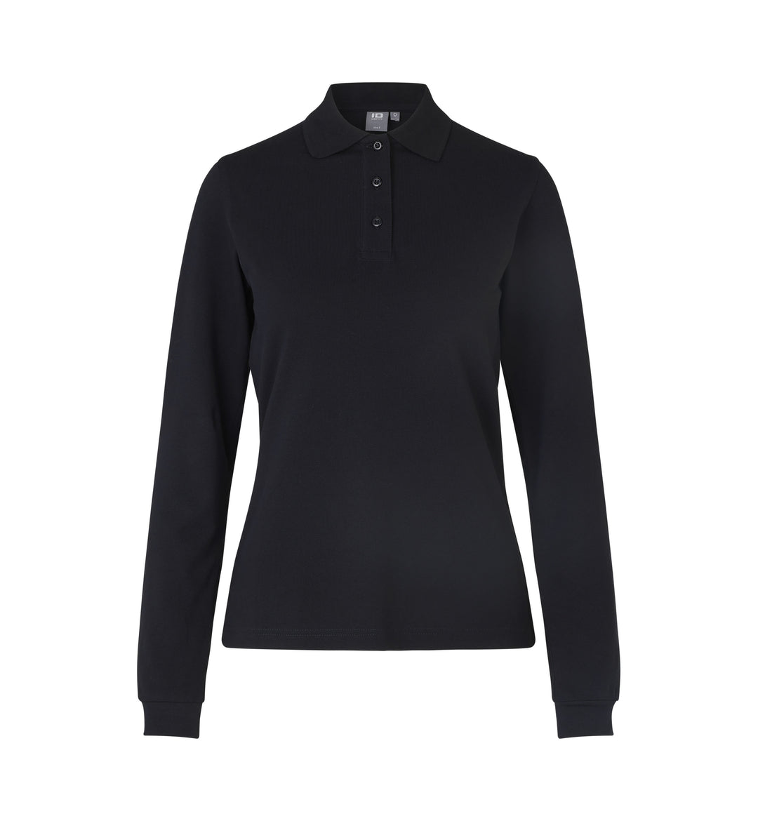 Langærmet poloshirt | stretch | dame