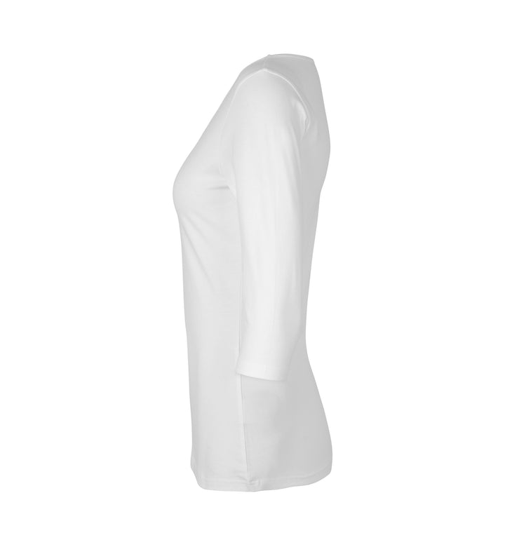 Stretch T-shirt | ¾ ærmet | dame